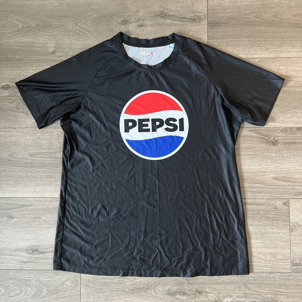 Primal Cycling T Shirt Womens L Short Sleeve Black Pepsi Graphic
